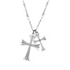 Apexillio Cross Necklace Faith Pendant 14K Plated Dainty Chain (Style
