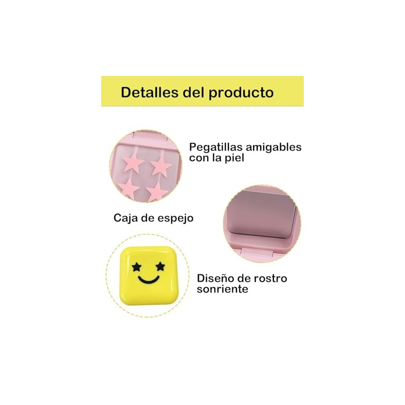 64 Tabletas Estrellas Para Granos, 2 Cajas, Rosa Y Amarillo,
