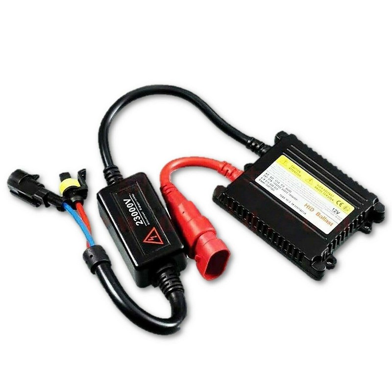 Octane Lighting 7X6 Inch 6000K HID Crystal Clear Glass/Metal Headlight