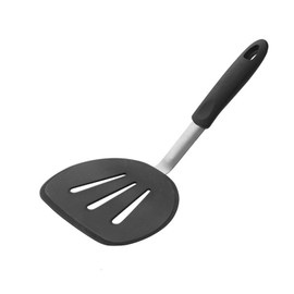 Espátula giratoria de silicona, la aleta perfecta para panqueques, volteador de huevos y espátula de omelette, espátula de goma resistente al calor ancha para manejar fácilmente alimentos grandes