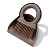 Mini Broom and Dustpan Set with Round Handle, Compact Small