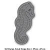'Seahorse' Rubber Stamp - Unmounted Design for Crafting & Scrapbooking,