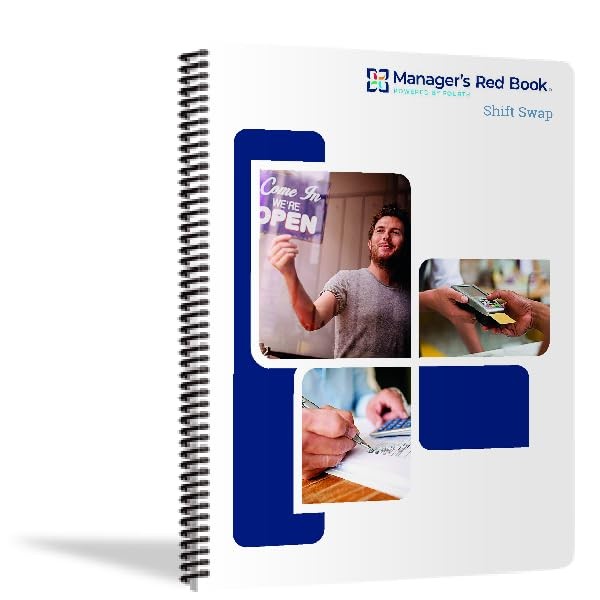 The Manager's Red Book - Shift Exchange logbook/notebook/planner, 8.5"x11" semi-annual,