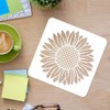 FINGERINSPIRE Sunflower Stencil Template 30 x 30 cm Plastic Large