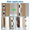 weiwei Double Holes Door Strike Plate, Metal Door Latch Plate