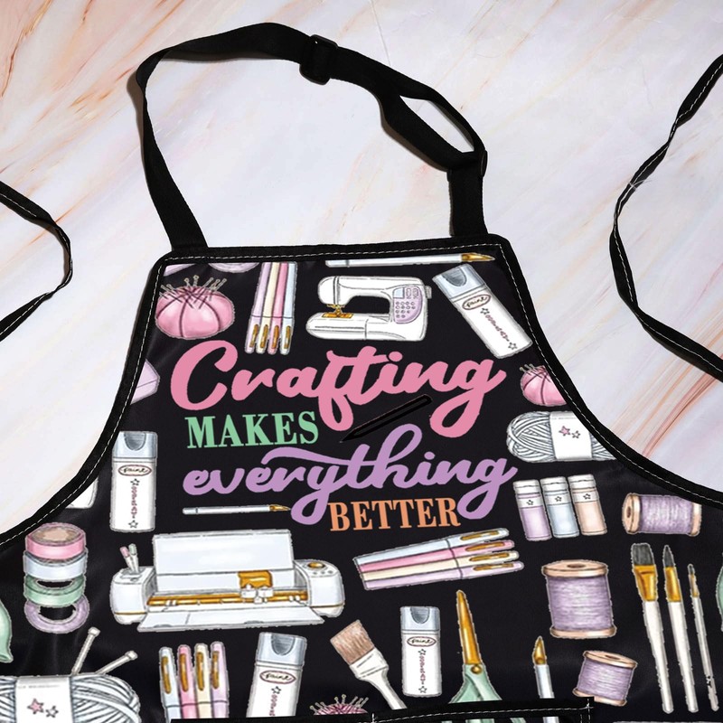 WZMPA Crafting Apron Crafting Maker Gift Crafting Makes Everything Better