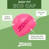 Zoggs Unisex Easy Fit Eco Swimming Cap, Pink, Adult EU
