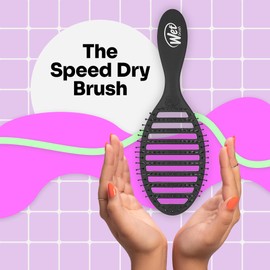 Wet Brush Speed Dry Hair Brush, Orange Crush (Summer Quencher) - Vented Design & Soft HeatFlex Bristles Are Blow Dry Safe - Ergonomic Handle Manages Tangles - Pain-Free Hair Accessories