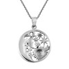 AeraVida Celestial Amulet Sun Moon and Star .925 Sterling Silver