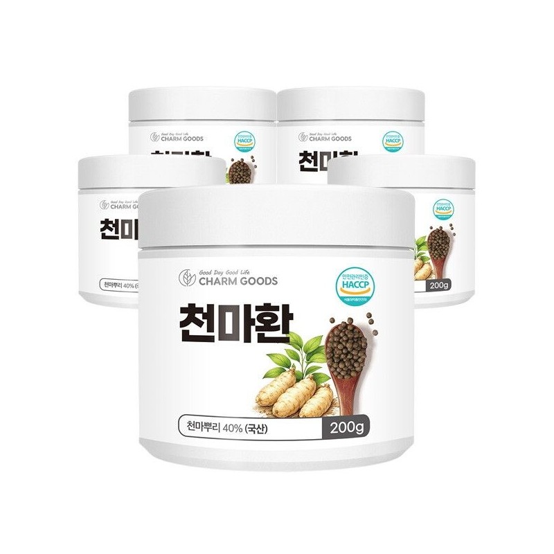 Charm goods [Cham Goods] Domestic Cheonma Pills 200g 5 boxes