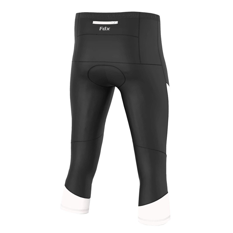 FDX Mens Quality Cycling Pant 3/4 Shorts Anti Bac Gel