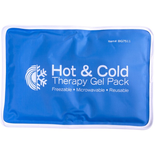 Roscoe Reusable Cold Pack and Hot Pack – Ice Pack For Knee, Shoulder, Back, Injuries - Microwave Heating Pad, 7.5 x 11 Inches