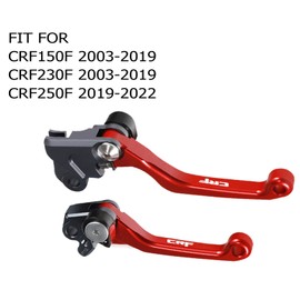 Adsspro Motorcycle Billet Foldable Brake Clutch Lever Handle CNC Aluminum Pivot for CRF150F CRF230F 2003-2020 CRF250F 2019-2022 CRF 230F 230 F 150F 150 250 250F Dirt Pit Bike Motocross Motorbike