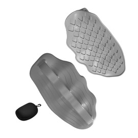 雲見 トレーニンググローブ パワーグリップ 筋トレ スポーツ手袋 シリコン製 筋トレ グローブ デッドリフト用 指なし 滑り止め 握力補助 摩擦力 左右セット 収納バッグ付き 男女兼用