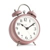 Acctim Shefford Analogue Faux Double Bell Small Alarm Clock (Dusty