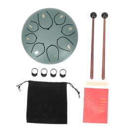 Kisangel 1 Set Small Steel Tongue Drum Ethereal Instrument for Musical Enlightenment Durable Design for Music Education and Mental Rehabilitation