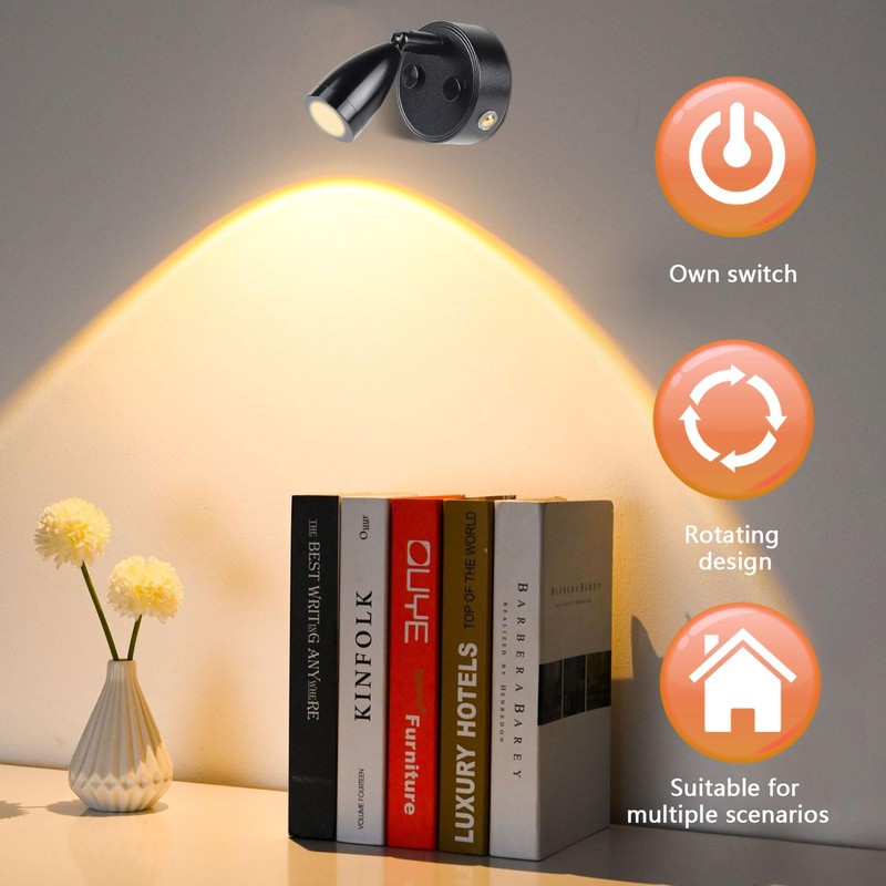 CPROSP 2-Piece 3 W 12 V LED Camper Lamp Dimmable