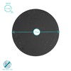 Argon Tableware Round Slate Coasters - 10cm - 6 Piece