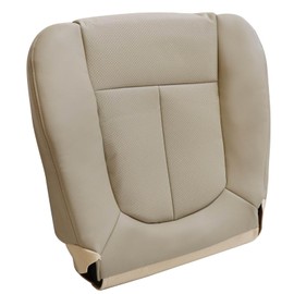 SecosAutoparts Driver Bottom Perforated Leather Seat Cover Tan Compatible with Ford F150 2009 2010 2011 2012 2013 2014