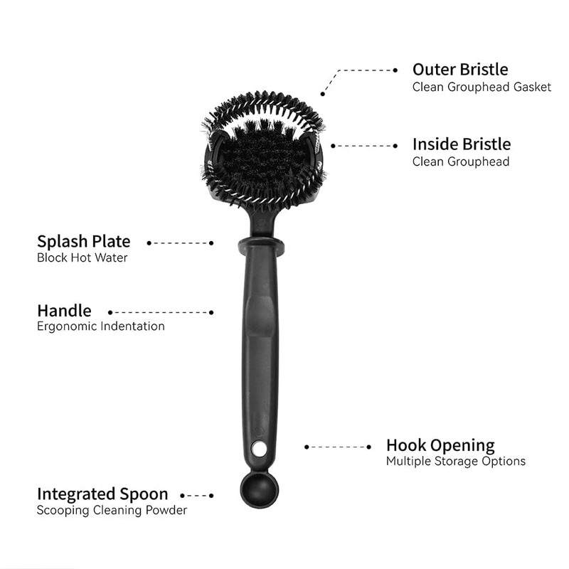 watchget Espresso Coffee Machine Cleaning Brush Espresso Group Head Cleaning