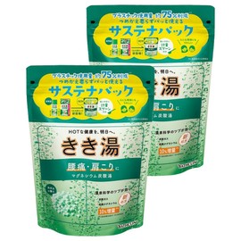 Kikiyu Magnesium Carbonated Bath Salt Kabosu Flavor, 360g, 2 Pieces / 키키유 마그네슘 탄산입욕제 카보스향, 360g, 2개