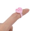 Pack of 100 Eyelash Glue Holders, Heart-Shaped Plastic Eyelash Glue