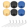 MECCANIXITY 6 Pcs Footswitch Toppers Guitar Pedal Button Caps Metal