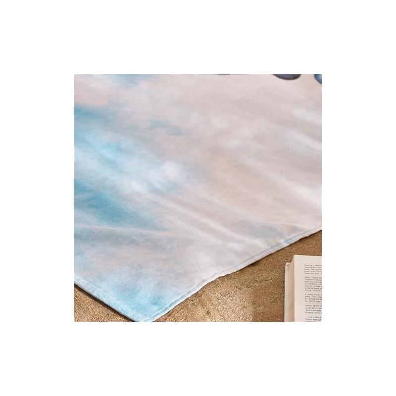 Catherine Lansfield Octopus Cotton Beach Towel, Blue, 76 x 160