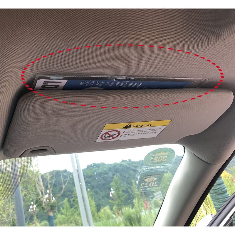 lofrcin 2 PCS Handicap Placard Holder for Auto, Ultra Transparent