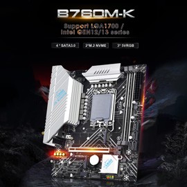 Mad Hornets B760M-K Computer Motherboard LGA-1700 pin DDR4 Memory Dual M.2 Interface WIFI