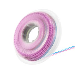 Annhua Power Chains for Braces Dental Spool Braces Chain, 3.5 mm Elastic Orthodontic Power Chain Rubber Bands for Brace Treatment and Teeth Gap - Short, Pink | Blue