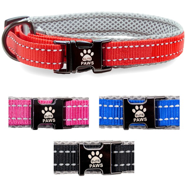 Elite Paws® UK: Premium Metal Buckle Dog Collar, Strong, Safe,