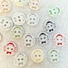 MajorCrafts® 48pcs 12.5mm 'Baby' Printed 2 Holes Round Resin Sewing