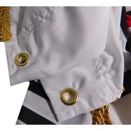 United Methodist Church Premium Quality Heavy Duty 3x5 3'x5' 100D Double Sided Woven Poly Nylon Flag Grommets Sleeve & Fringe