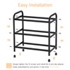 isightguard 3 Tier Expandable Shoe Rack, Adjustable Shoe Shelf Storage