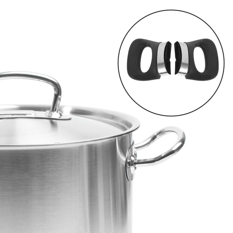 Kichvoe 2Pcs Pot Side Handles Replacement: Universal Pan HandlesHeat-Resistant Double-Hole