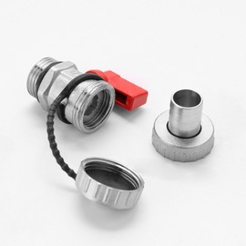 1Pcs Brass Ball Valve, DN15 Brass Drain Ball Valve 1/2" Male BSP Thread to Garden Hose