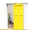 5FT Sliding Barn Door Hardware Kit, Stainless Steel Track for