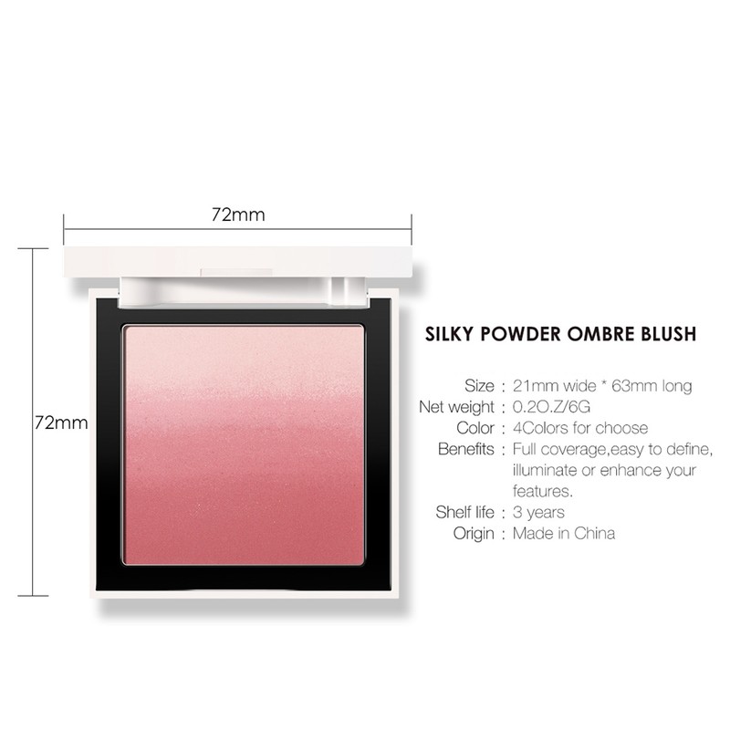 Face Makeup Blush Powder Gradation Blusher Longlasting Cosmetic Cheek Powder#1