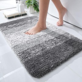 Olanly Bathroom Rugs Mat 24X16, Extra Soft Absorbent Microfiber Bath R