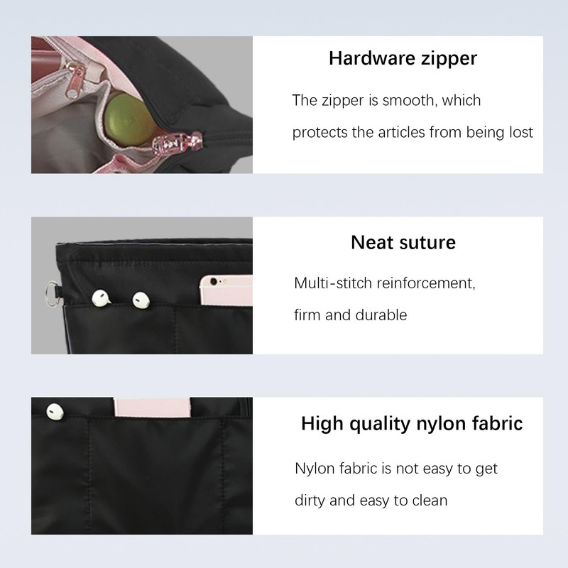 Lckaey purse organizer insert for neverfull gm mm graceful pm