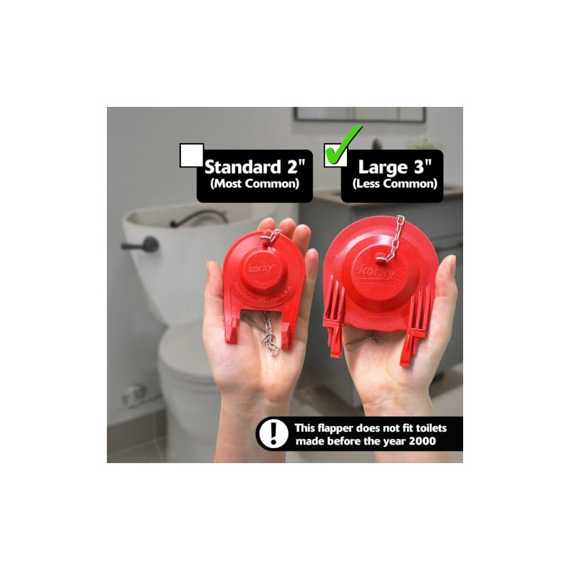Korky Complete Toilet Repair Kit - Size: Large 3-Inch -