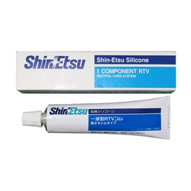 Shin-Etsu Chemicals Shin-Etsu Standard Commercial Use RTV Rubber 3.5 oz (100g) Clear KE45-100TM (Transparent)
