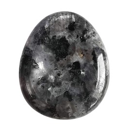 Manekieko Natural Black Labradorite Water Drops Chakra Thumb Worry Stone Stress Relax Healing Reiki Crystal Bags Palm Stones