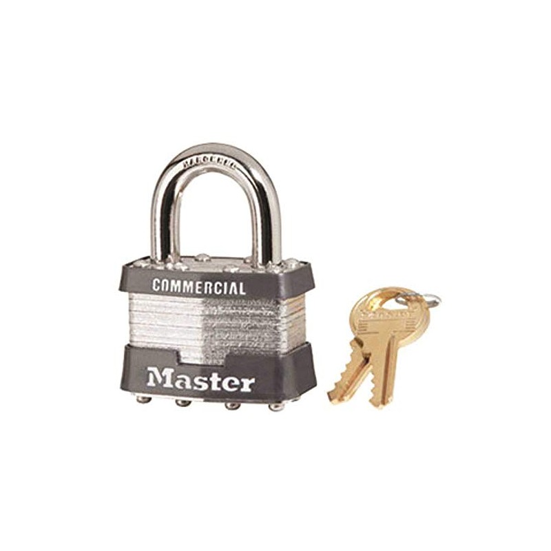 Master Lock 1KA 2126 Padlock, Pack of 1, Gray
