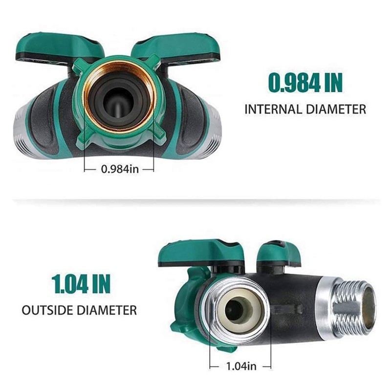 Hose Splitter 2 Way Heavy Duty, Garden Hose Splitter, Water