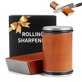 Knife Sharpener Tool Rolling Knife Sharpener Kit, Diamond, Ceramic Disc Sharpeners Are Used, 15°&20° Magnetic Inclination Angles Making Sharpening Easier, Is Your Good Idea For Gifts