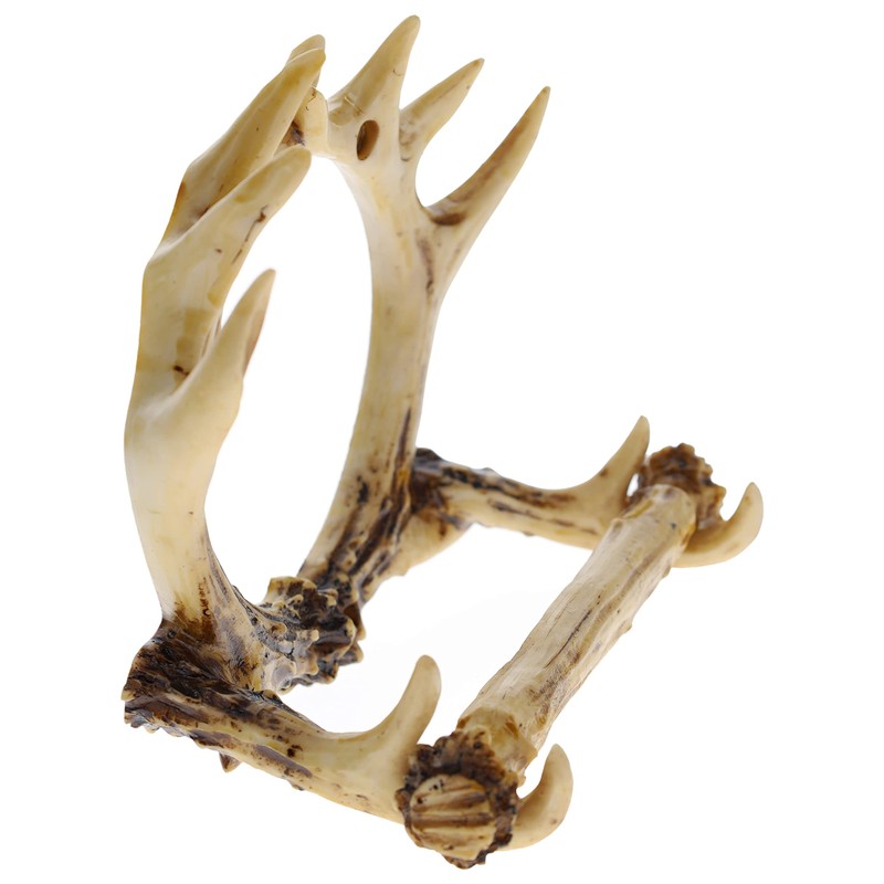 Rustic 8 Point Deer Antler Wall Mounted Toilet Paper Holder