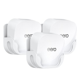QUIDDITY eero 7 Wall Mount Bracket – Compatible with eero WiFi 7 Mesh Router and Extender, Space-Saving Holder for eero 7 WiFi Extender with Cable Management – White (3 Pack)