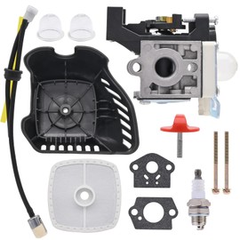 Hypersky SRM225 Carburetor with Spark Plug kit for ECHO Trimmer SRM 225 SRM-225 GT225 GT-225 PE225 PE-225 PAS225 PAS-225 SHC225 PPF225 Weedeater Replace Part RB-K93 A021001690